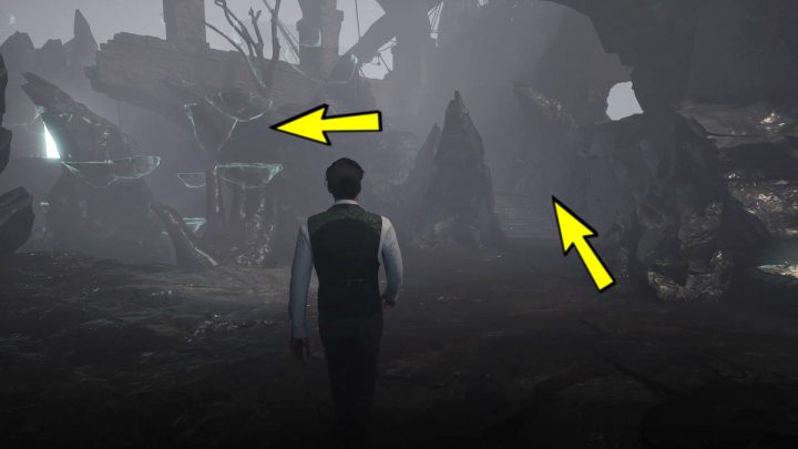 Idźcie w prawo i przejdźcie przez otwór w skale - Sherlock Holmes The Awakened: Jaskinia - Sherlock Holmes The Awakened - solucja