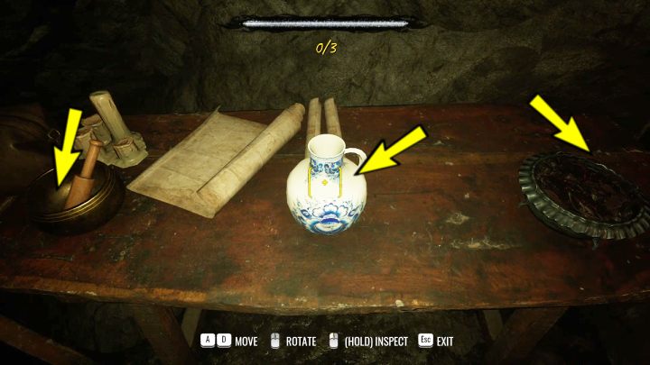 Przy stole po lewej stronie ołtarza zbadajcie - Sherlock Holmes The Awakened: Jaskinia - Sherlock Holmes The Awakened - solucja