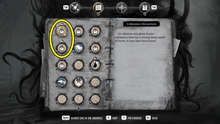 Musicie teraz przeszukać archiwa i odnaleźć zastosowanie 2 składników, które znaleźliście w jaskini - Sherlock Holmes The Awakened: Jaskinia - Sherlock Holmes The Awakened - solucja