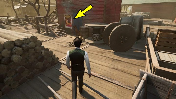 Komentarz: Zbadajcie plakat o aukcji przy porcie - Sherlock Holmes The Awakened: Trofea / Osiągnięcia - Sherlock Holmes The Awakened - solucja