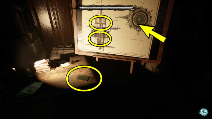 Przy stole zbadajcie - Sherlock Holmes The Awakened: Półwysep Ardnamurchan (Ardnamurchan Point) - Sherlock Holmes The Awakened - solucja