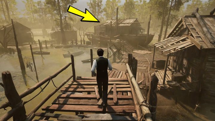 Udajcie się do Dzielnicy Rybackiej (Fishermans Quarter) i odszukajcie dom na statku - Sherlock Holmes The Awakened: Nowy Orlean (New Orleans) - Sherlock Holmes The Awakened - solucja