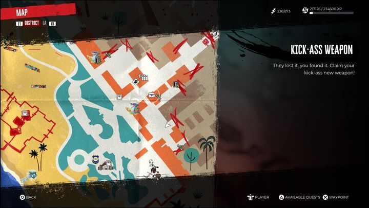 Znajduje się on na dachu sklepu Marla, który jest nieopodal baru Niebieski Krab - Dead Island 2: Skrytka na czarną godzinę Jo(Jos Rainy Day Stash) - Dead Island 2 - poradnik do gry