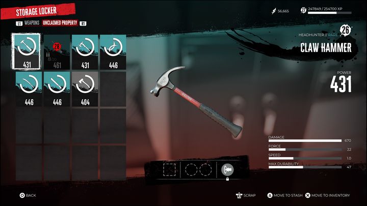 Może się zdarzyć, że przy pełnym ekwipunku wypełnicie zadanie, za które otrzymacie kolejną broń - Dead Island 2: Porady na start - Dead Island 2 - poradnik do gry