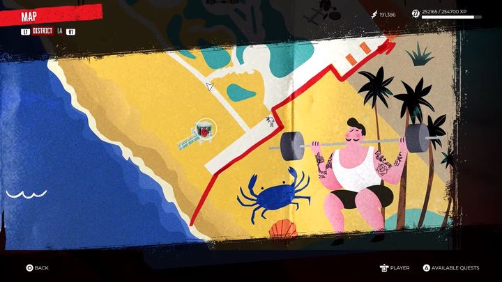 Gdy już się tam znajdziecie, skierujcie się na południe, a dokładniej do chaty ratowników widocznej na zdjęciu - Dead Island 2: Zaginiona osoba Shane - Dead Island 2 - poradnik do gry