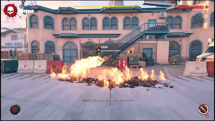 Po pokonaniu go, podnieśce z jego zwłok klucze, które posłużą do otwarcia bagażnika białego SUVa, mieszczącego się w Ocean Avenue - Dead Island 2: Pijaństwo i zakłócenia - Dead Island 2 - poradnik do gry