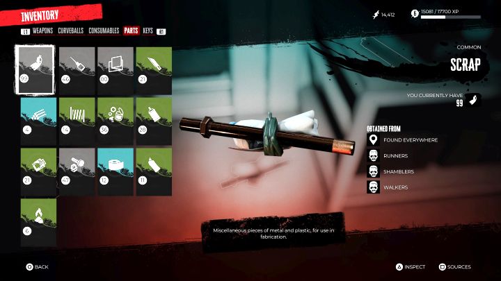 Limit inwentarza dotyczy też niestety materiałów do craftingu - Dead Island 2: Czy można powiększyć inwentarz? - Dead Island 2 - poradnik do gry