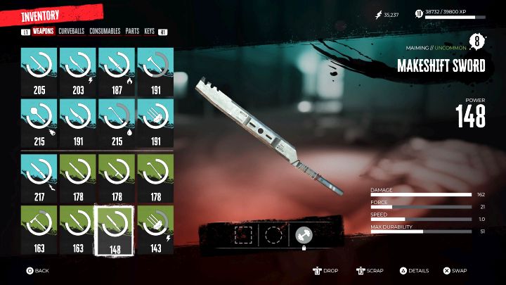 W danym momencie w inwentarzu możecie maksymalnie przenosić 16 różnych broni (broń biała lub broń palna - każda zajmuje 1 slot) - Dead Island 2: Czy można powiększyć inwentarz? - Dead Island 2 - poradnik do gry