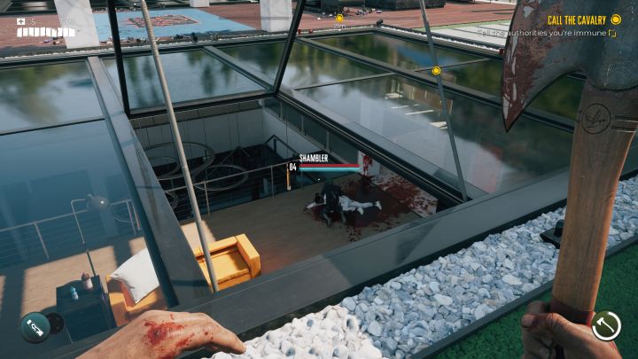 Nie próbujcie atakować drzwi, bo nie można ich zniszczyć - Dead Island 2: Jak dostać się do Koziego Rogu (Goat Pen) w Bel-Air? - Dead Island 2 - poradnik do gry