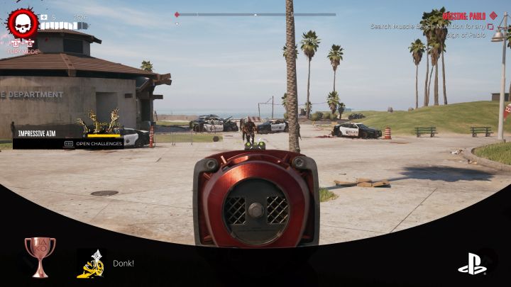 Im więcej zombiaków stoi blisko siebie, tym lepsze szanse na udane trafienie - Dead Island 2: Jak rzucić bronią z 35 metrów (trofeum Donk)? - Dead Island 2 - poradnik do gry