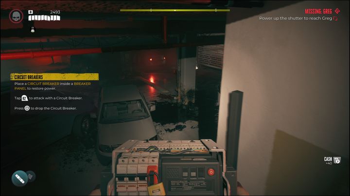 Przechodząc przez drzwi, dostaniecie się do ciemnego, podziemnego parkingu - Dead Island 2: Zaginiona osoba Greg (Missing Greg) - Dead Island 2 - poradnik do gry