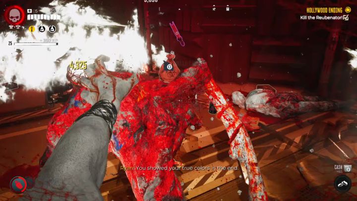 W osłabianiu bossa bardzo pomocne są - Dead Island 2: Jak pokonać finałowego bossa (Reubenator)? - Dead Island 2 - poradnik do gry