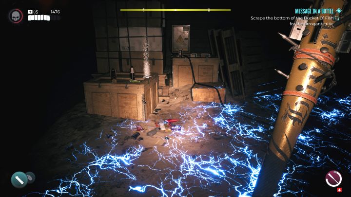 Zejdźcie po schodach na dół (uwaga na pułapki - Dead Island 2: Zagadka z wiadomością w butelce z Nabrzeża - Dead Island 2 - poradnik do gry