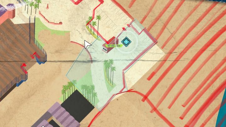 Nowa lokacja do odwiedzenia to budka z hot-dogami (Hot-Dog Shack) - jest ona w północno-wschodniej części dzielnicy (musicie zejść z głównego deptaka) - Dead Island 2: Zagadka z wiadomością w butelce z Nabrzeża - Dead Island 2 - poradnik do gry