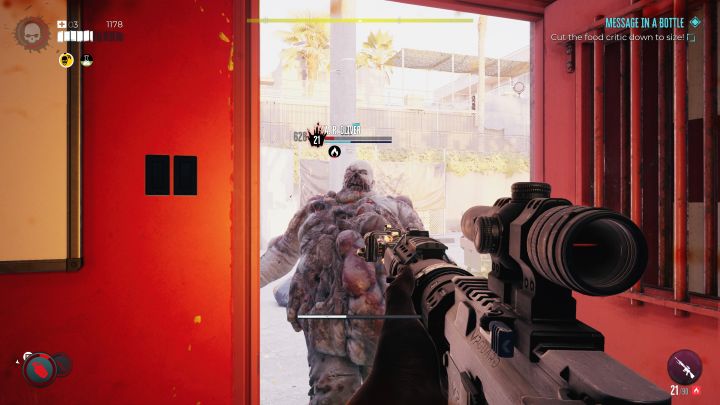 Obok budki z hot-dogami przebywa krytyk kulinarny A - Dead Island 2: Zagadka z wiadomością w butelce z Nabrzeża - Dead Island 2 - poradnik do gry