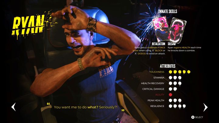 To chodzący czołg o dużej wytrzymałości na ataki zombie, ale przy tym powolna postać, która nie może skutecznie wyprowadzać szybkich ataków - Dead Island 2: Lista postaci - Dead Island 2 - poradnik do gry