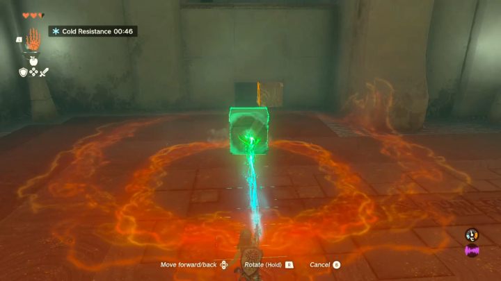 Użyjcie Ultrahand i wyjmijcie drewnianą skrzynkę - Zelda Tears of the Kingdom: Gutanbac Shrine - Zelda Tears of the Kingdom - poradnik do gry