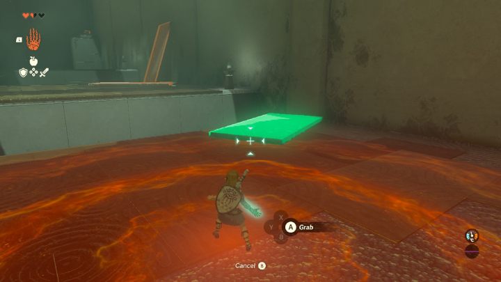 Przytrzymajcie L i wybierzcie Ultrahand zaznaczając odpowiednią ikonę prawym analogiem - Zelda Tears of the Kingdom: Ukouh Shrine - Zelda Tears of the Kingdom - poradnik do gry