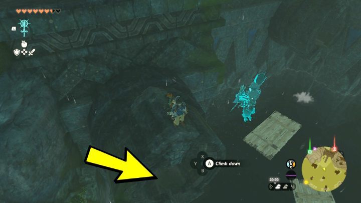 Pod otworem znajdziecie mały tunel - Zelda TotK: Sidon of the Zora - opis przejścia - Zelda Tears of the Kingdom - poradnik do gry