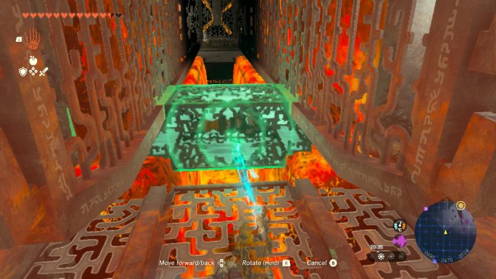 Odczepcie od skrzyni koła i umieśćcie ją tak, jak jest to ukazane na powyższym obrazku - Zelda TotK: Find the Fifth Sage - Zelda Tears of the Kingdom - poradnik do gry