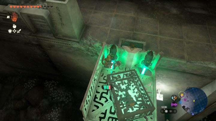 Połóżcie skrzynię z lewą nogą na platformie i uruchomcie rakiety - Zelda TotK: Find the Fifth Sage - Zelda Tears of the Kingdom - poradnik do gry