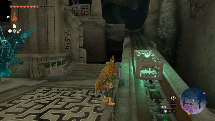 Połóżcie skrzynię na przenośniku i wskoczcie na nią - Zelda TotK: Find the Fifth Sage - Zelda Tears of the Kingdom - poradnik do gry