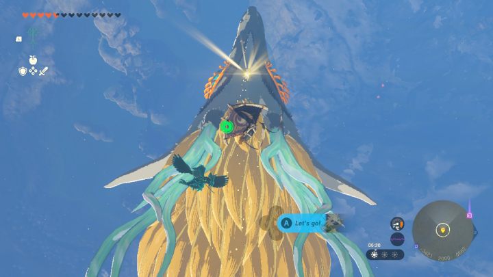 Lecąc nad głową smoka możecie mieć trudności z wylądowaniem - Zelda TotK: Trail of the Master Sword - Zelda Tears of the Kingdom - poradnik do gry