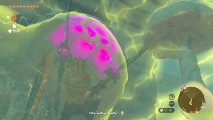 Aktwujcie zdolność Riju i wystrzelcie strzałę w ul, gdy objemie je żółte światło - Zelda TotK: Riju of Gerudo Town - opis przejścia - Zelda Tears of the Kingdom - poradnik do gry