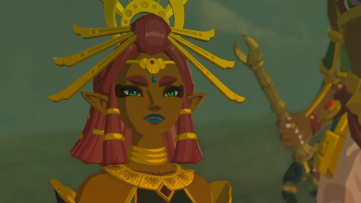Razem z Riju obronicie Gerudo Town i rozwiążecie zagadkę z 4 filarami na pustyni Gerudo - Zelda TotK: Regional Phenomena - opis przejścia - Zelda Tears of the Kingdom - poradnik do gry