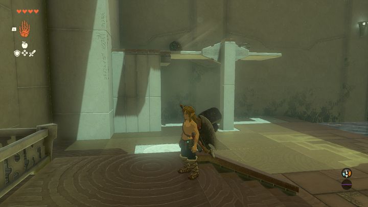 Aby dostać się do skrzyni, musicie skorzystać z jednego wentylatora, a następnie umieścić go w taki sam sposób jak na zdjęciu (po drugiej stronie od skrzyni) oraz go uruchomić (np - Zelda Tears of the Kingdom: Ishodag Shrine - Zelda Tears of the Kingdom - poradnik do gry