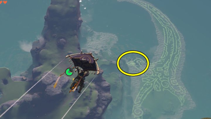 Kolejną Tear of the Dragon znajdziecie na południowo wschodnim krańcu mapy - Zelda TotK: The Dragons Tears - opis przejścia - Zelda Tears of the Kingdom - poradnik do gry