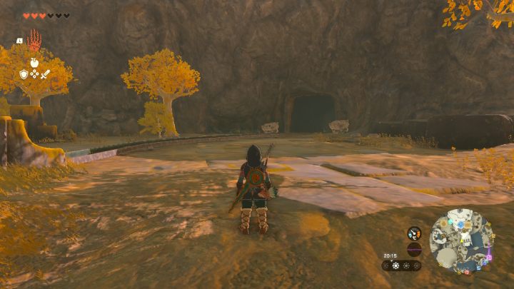 Zejdźcie z tratwy, wejdźcie po schodach i znajdźcie wejście do Mining Cave - Zelda Tears of the Kingdom: Wszystkie Shrines na Great Sky Island - Zelda Tears of the Kingdom - poradnik do gry