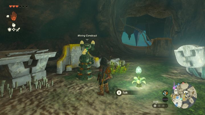 Na końcu jaskini porozmawiajcie z robotem stojącym przy wyjściu - Zelda Tears of the Kingdom: Wszystkie Shrines na Great Sky Island - Zelda Tears of the Kingdom - poradnik do gry