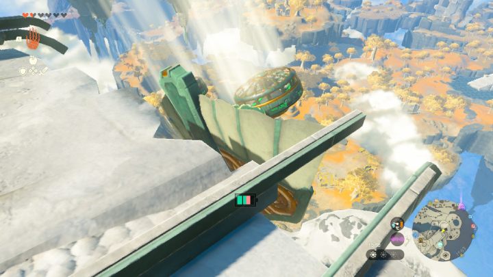 Połóżcie platformę na krawędzi pasu startowego i wejdźcie na nią - Zelda Tears of the Kingdom: Jak zbudować latającą platformę? - Zelda Tears of the Kingdom - poradnik do gry