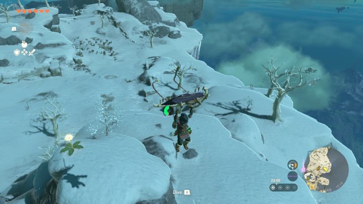 Dandelion jest w zimowej części wyspy Great Sky Island - Zelda TotK: Dandelion puzzle - Zelda Tears of the Kingdom - poradnik do gry