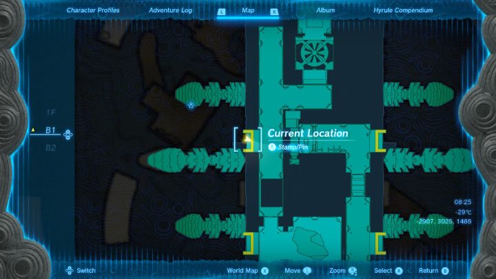 Ostatnia turbina jest na poziomie F1, za zamkniętą bramą - Zelda TotK: Tulin of Rito Village - opis przejścia - Zelda Tears of the Kingdom - poradnik do gry