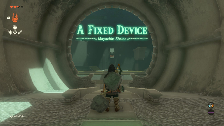 Po wejściu do Shrine na ekranie pojawi się również mała podpowiedź w postaci nazwy głównej zagadki - Zelda Totk: Wszystkie Shrines - Zelda Tears of the Kingdom - poradnik do gry