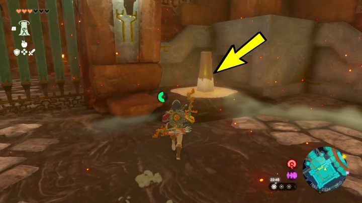 Uderzcie w ostatni gong i otwórzcie 5 kłódkę - Zelda TotK: Yunobo of Goron City - opis przejścia - Zelda Tears of the Kingdom - poradnik do gry