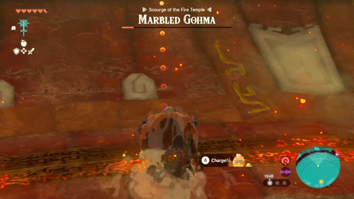 W 2 etapie walki, potwór przyczepi się do sufitu - Zelda TotK: Yunobo of Goron City - opis przejścia - Zelda Tears of the Kingdom - poradnik do gry