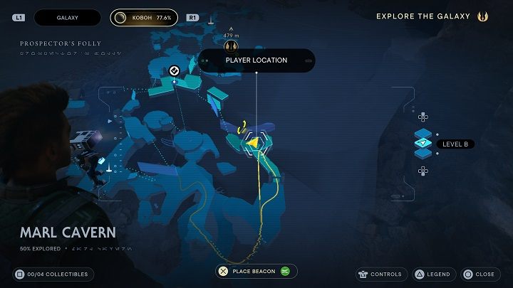 Pierwszy sekret znajdziecie zaraz przy wejściu - Jedi Survivor: Jaskinia Marglowa - lista sekretów - Star Wars Jedi Survivor - poradnik do gry