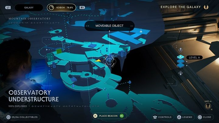 Po zeskoczeniu tam znajdziecie skrzynię - Jedi Survivor: Podnóże Obserwatorium - lista sekretów - Star Wars Jedi Survivor - poradnik do gry