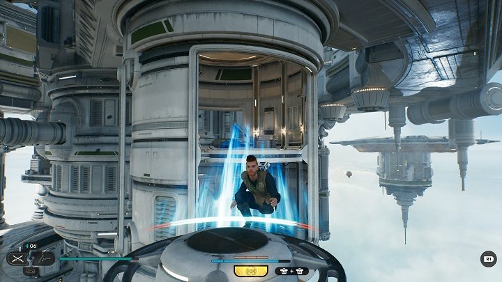 Kiedy znajdziecie się na górze przejdźcie przez szczelinę po lewej - Jedi Survivor: Podnóże Obserwatorium - lista sekretów - Star Wars Jedi Survivor - poradnik do gry