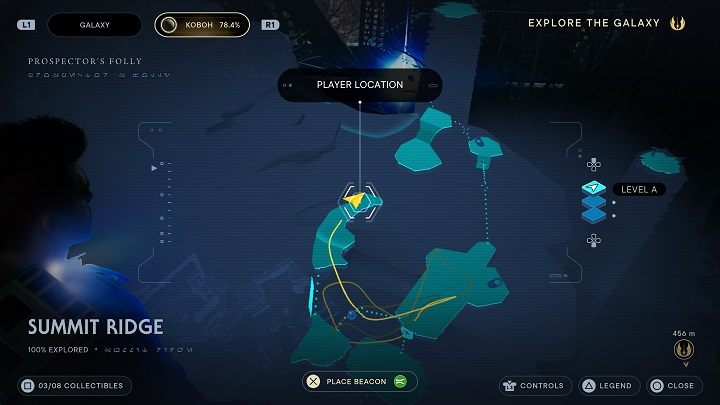 Na samym końcu ścieżki znajdziecie esencję, z której otrzymacie bardzo dużo doświadczenia - Jedi Survivor: Grzbiet - lista sekretów - Star Wars Jedi Survivor - poradnik do gry