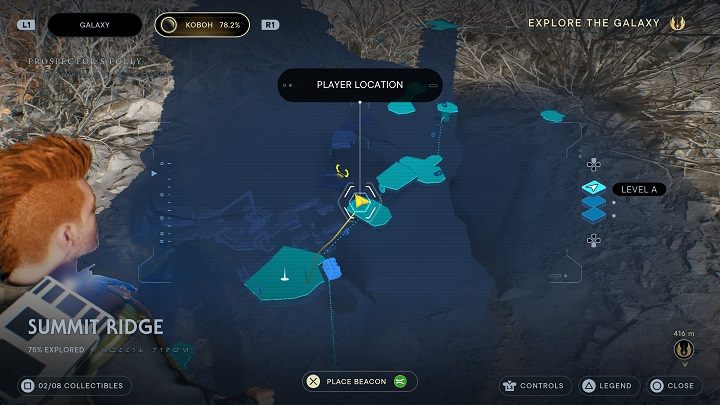 Pójdźcie dalej korzystając z balonu i na następnej platformie udajcie się na lewo - znajdziecie tam krzew z nasionami - Jedi Survivor: Grzbiet - lista sekretów - Star Wars Jedi Survivor - poradnik do gry