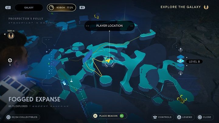 Przed drzwiami znajduje się esencja, która da Wam bardzo dużo doświadczenia - Jedi Survivor: Mglisty przestwór - lista sekretów - Star Wars Jedi Survivor - poradnik do gry