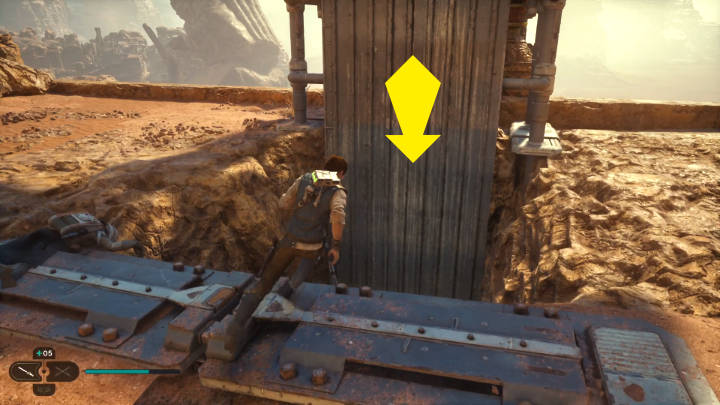 Dojdziecie do mostu, na którym czeka Was walka z dwoma przeciwnikami - Star Wars Jedi Survivor: Dotrzyj do Sanktuarium Pielgrzyma (Reach Pilgrims Sanctuary) - Star Wars Jedi Survivor - poradnik do gry