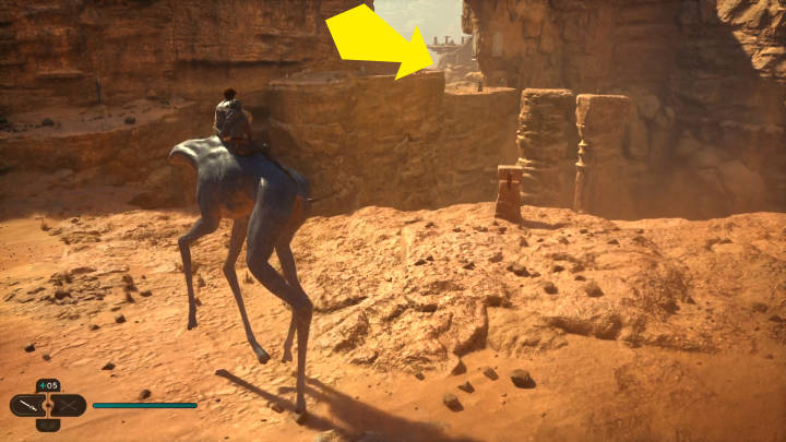 Po wyjściu z kryjówki wsiądźcie na Spamelę - Star Wars Jedi Survivor: Dotrzyj do Sanktuarium Pielgrzyma (Reach Pilgrims Sanctuary) - Star Wars Jedi Survivor - poradnik do gry