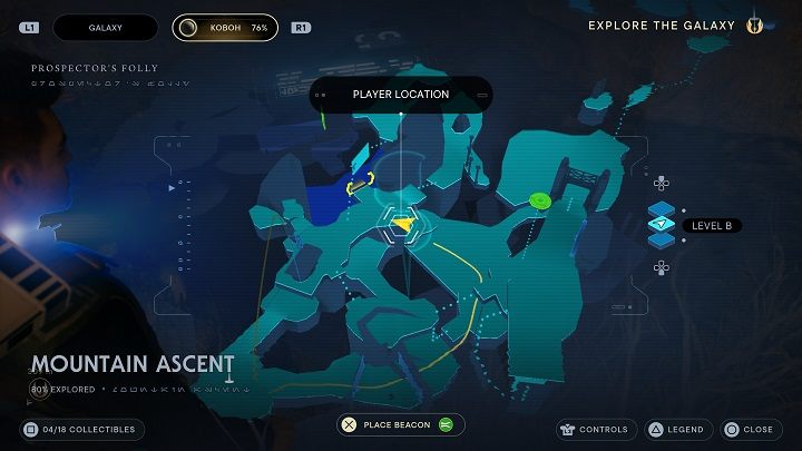 Wróćcie się do miejsca medytacji, by następnie skierować się do zielonej bariery - Jedi Survivor: Górskie wzniesienie - lista sekretów - Star Wars Jedi Survivor - poradnik do gry