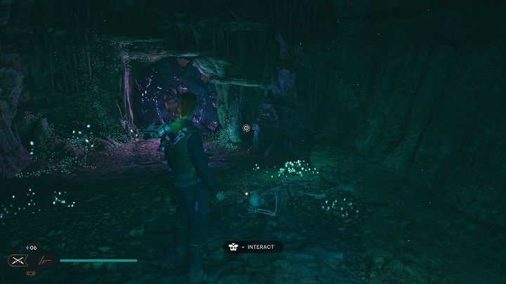 Nieopodal, przy kościotrupie, znajdziecie kolejny dysk danych - Jedi Survivor: Jaskinie PhonQi - lista sekretów (część 2) - Star Wars Jedi Survivor - poradnik do gry