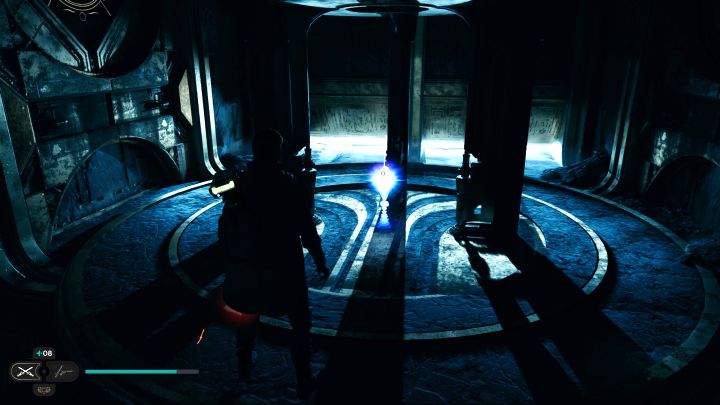 Możecie już podejść do ołtarza i odsłoni on główną nagrodę, którą jest esencja - to atut Oburęczność, który sprawia, że strzelanie do celów tymczasowo zwiększa obrażenia zadawane mieczem świetlnym - Jedi Survivor: Komnata Jedi w Zniszczonej osadzie - Star Wars Jedi Survivor - poradnik do gry